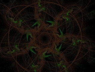 Imaginatory fractal background generated Image