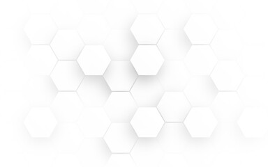 hexagon concept design abstract technology background vector EPS, Abstract white hexagon concept background, soft white background.