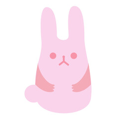 うさぎ　ベビー　やさしい　やわらかい　イラスト素材