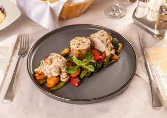 Roast pork medallions