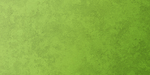 green plaster wall