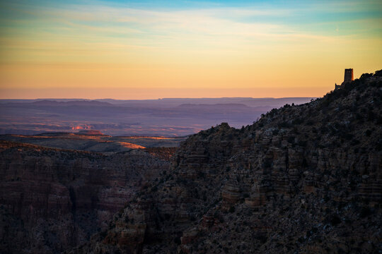 dramatic landscape images taken in The Grand Canyon national park in Arizona.