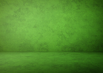 green concrete interior