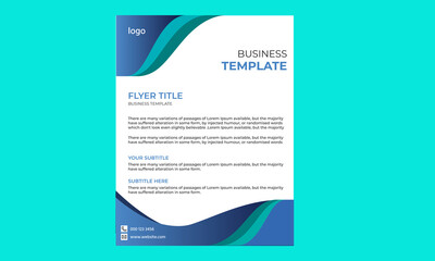 modern business flyer