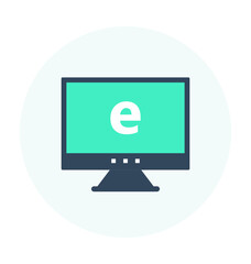 Emarketing Colored Vector Icon 