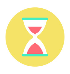 Hourglass Colored Vector Icon