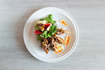 Chinese Menu - Deep fried soft shell crab salad