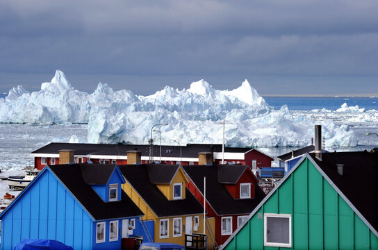 Greenland Ilulissat is an Arctic city surrounded by huge icebergs