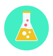 Chemical Colored Vector Icon