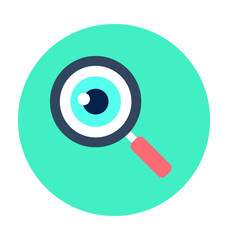 Magnification Colored Vector Icon
