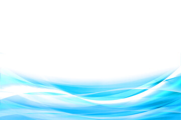 光輝くウェーブ　ブルーの背景 
