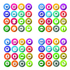 Web technology icon set vector illustration