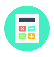 Calculator Colored Vector Icon