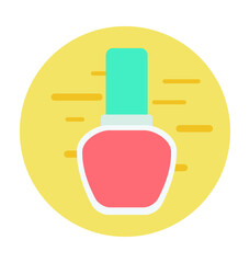 Nail Paint Colored Vector Illustration