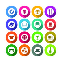 Web technology icon set vector illustration