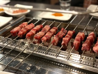 Asian food lamb skewers Double Cooked Pork Slices grilled lamb