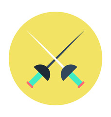 Swords Colored Vector Icon