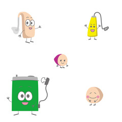 かわいい補聴器キャラクター笑顔のイラスト（個別バージョン）