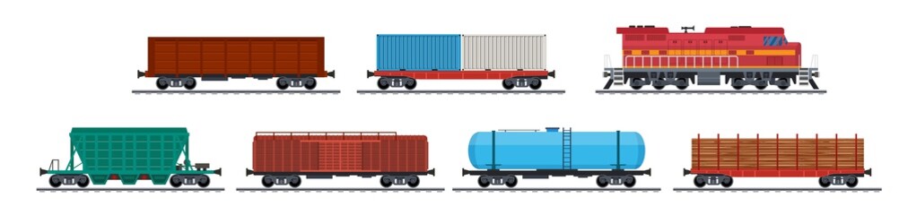 Train freight wagons,