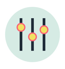 Equalizer Colored Vector Icon
