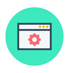 Website Optimization Colored Vector Icon