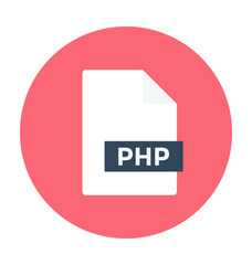 PHP File Colored Vector Icon 