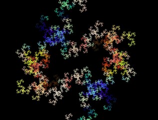 Imaginatory fractal background generated Image