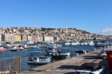 Napoli &ndash; Panorama dal molo di Mergellina