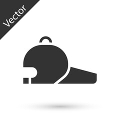 Grey Baseball cap icon isolated on white background. Sport equipment. Sports uniform. Vector