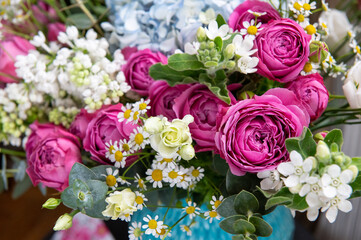 Bouquet of flowers in a vase