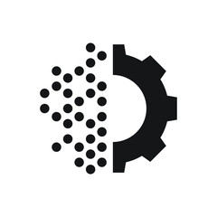 Digital tranformation  icon design. vector illustration