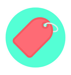Shopping Tag Colored Vector Icon 