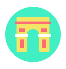 Archway Colored Vector Illustration