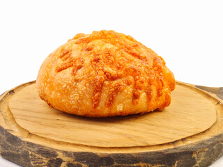 bread on a wooden board