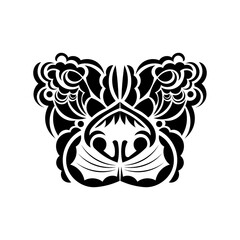 Lion face in boho style. Vector illustration.