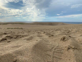 footprints in the sand
