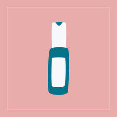 Simple cosmetic bottle. Cream, foam, mousse, shampoo, gel. Natural organic cosmetics. Skin and body care.