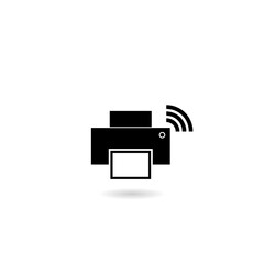 Wireless printer with wifi icon