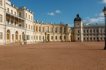 Obraz premium architecture, palace, building, landmark, europe, gatchina, royal, Sankt-Peterburg, castle