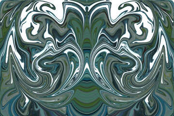 Abstraction and collage in one using distortion of color and shape of the layer along with repetition.