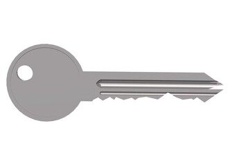 key isolated on white