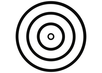 black and white target