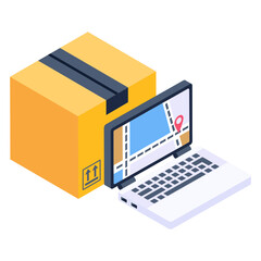 
Trendy vector design of pallet isometric icon 

