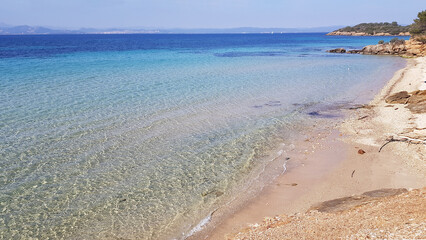 Beach in Porquerolles, French Riviera