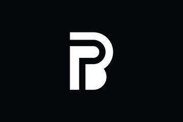 BP logo letter design on luxury background. PB logo monogram initials letter concept. BP icon logo design. PB elegant and Professional letter icon design on black background. B P PB BP