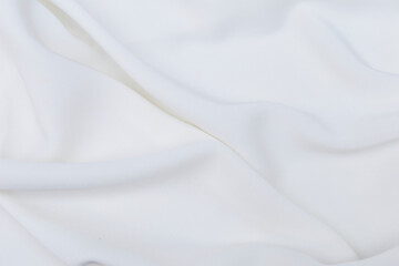 Abstract waving white fabric background, blank white fabric pattern background