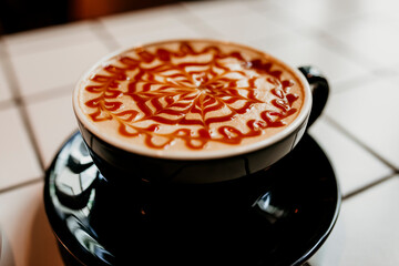 cup of coffee with caramel