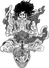 浮世絵　鬼童丸　その1