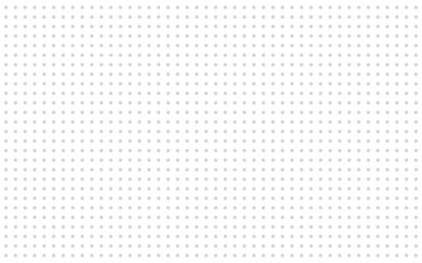 Grid paper. Dotted grid on white background. Abstract dotted transparent illustration with dots. White geometric pattern for school, copybooks, notebooks, diary, notes, banners, print, books