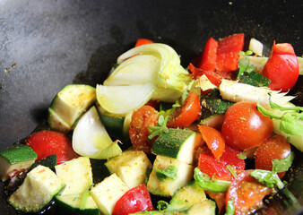 Mix of grilled vegetables.